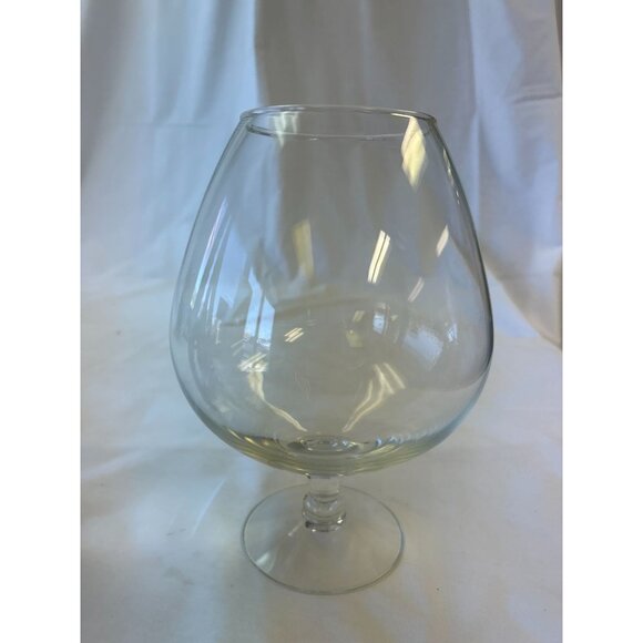 Clear Glass Snifter Brandy Cognac Balloon Shape Stemware 8.5 Inches Tall - Picture 1 of 2